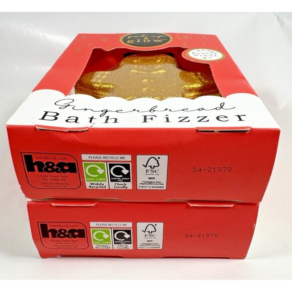 Get Up & Glow Bath Bomb Fizzer Fruity Gingerbread Vanilla Penguin Color Changing - Picture 8 of 9